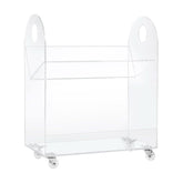 Babyletto Presto Acrylic Bookcase and Cart in Acrylic - In Store Pickup Only - ANB Baby